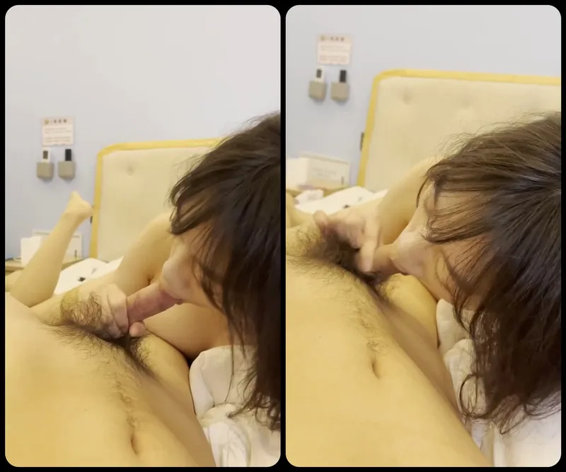 Con ghệ ngoan mút láp buồi bự của anh