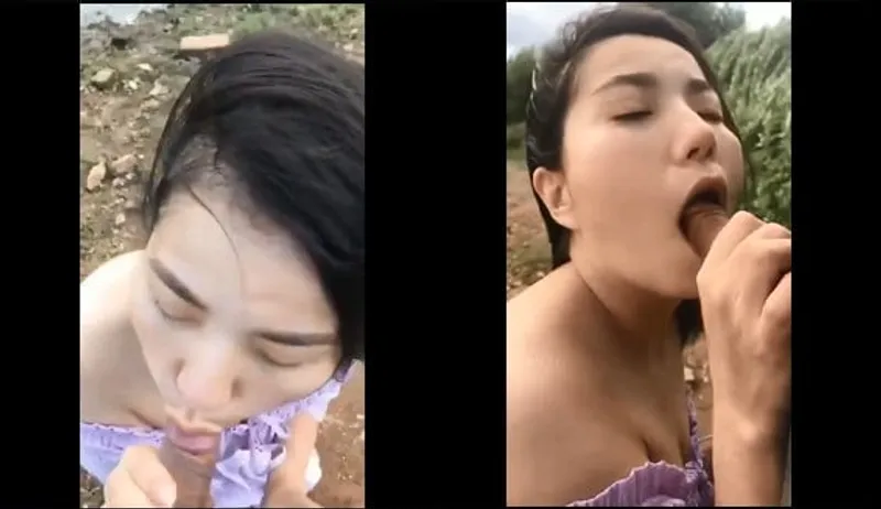Em gái bj cho người tình bên bờ sông